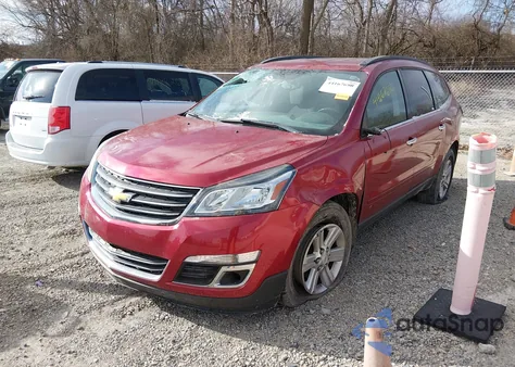 2014 Chevrolet Traverse 1Lt z USA, uszkodzony, nr VIN 1GNKRGKDXEJ243458